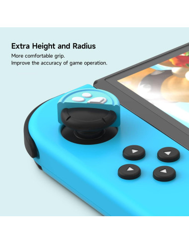 Tapas de Agarre JINGDU para Joy-Con Switch Rosa 4 Piezas