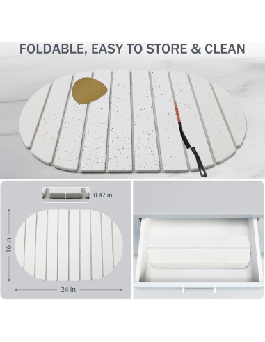 Alfombrilla de Secado Grande FloVogue 60x40 cm Diatomita