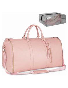 Bolsa de Viaje Duffle Ytonet Rosa 2 en 1 con Funda para Zapatos