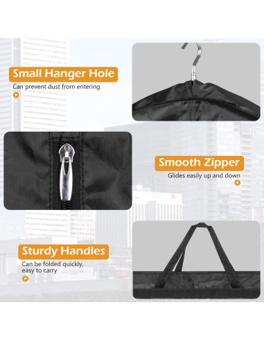 Bolsas de Ropa Larga MISSLO 165 cm Impermeables 2 Paquetes