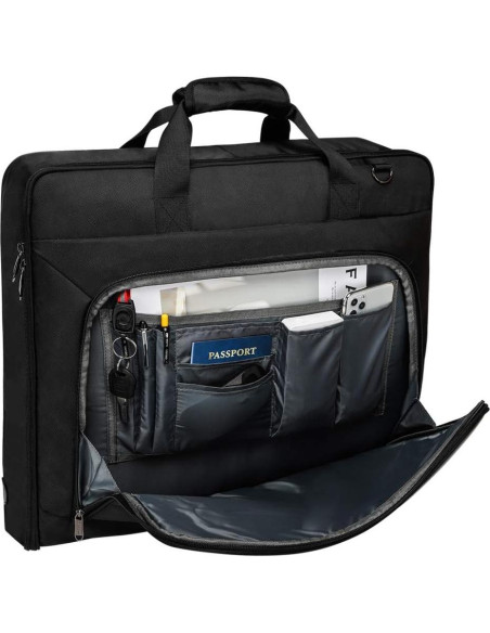 Bolsa de Traje Modoker Negra con Correa de Hombro 106.68x55.88cm