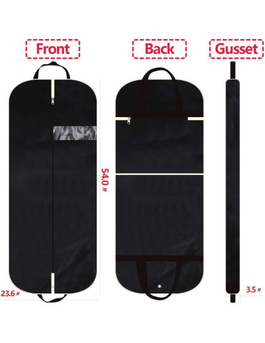 Bolsa de Ropa DIOMMELL 137 cm con Bolsillos para Viaje