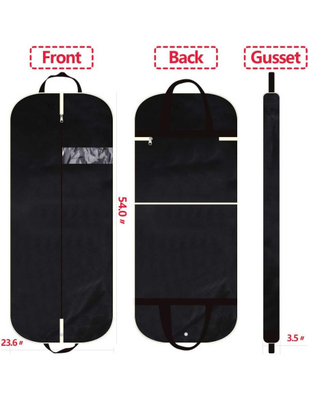 Bolsa de Ropa DIOMMELL 137 cm con Bolsillos para Viaje