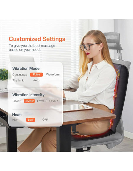 Almohadilla de Masaje CILI CL-2613 con Calor y 10 Motores