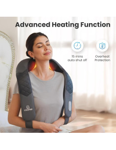 Masajeador de Cuello Inalámbrico COMFIER CF-6302UC con Calor 2