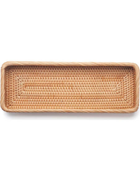 Bandeja de baño DECRAFTS de ratán natural 41.5x15.5x5 cm