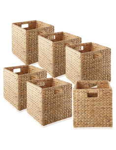 Set de 6 Cestas de Almacenamiento Casafield 30.48 cm Natural