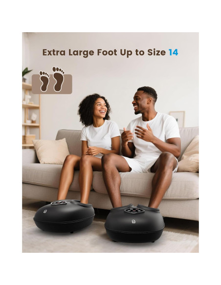 Masajeador de Pies Shiatsu COMFIER CF-5425 con Calor, Talla 48