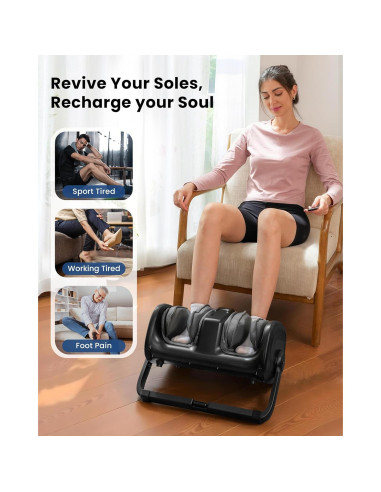 Masajeador de Pies Shiatsu COMFIER CF-5416 con Calor y Compresión