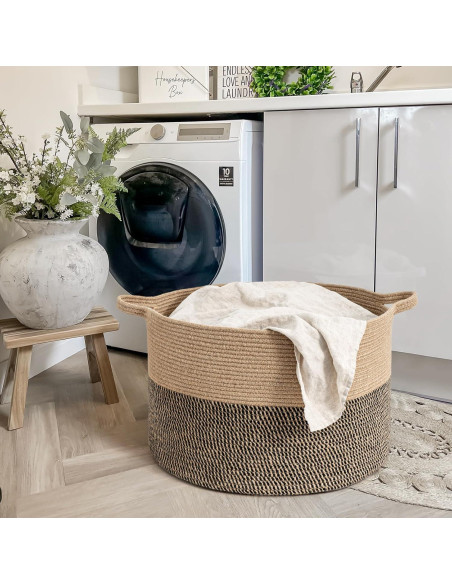 Cesta de Almacenamiento Extra Grande Goodpick 83L Yute 55x35cm