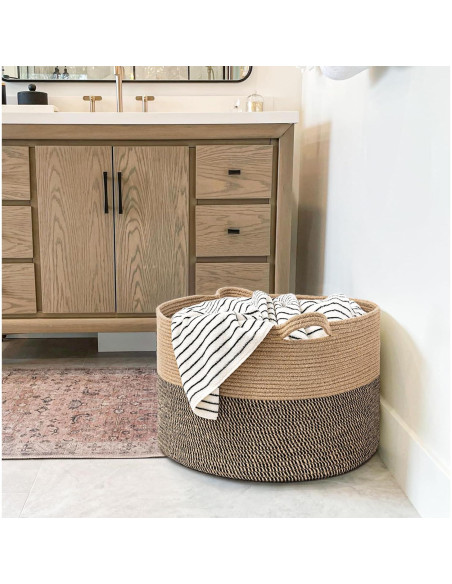 Cesta de Almacenamiento Extra Grande Goodpick 83L Yute 55x35cm