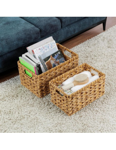 Cestas de Mimbre ORDELITE Set de 2 Rectangulares 33x21.5cm 2