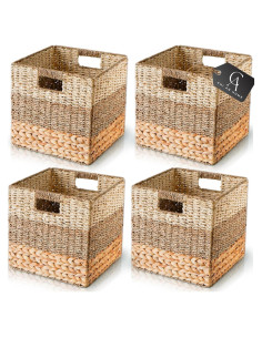 Cestas de Almacenamiento de Mimbre Chi An Home 26.7cm - Paquete de 4