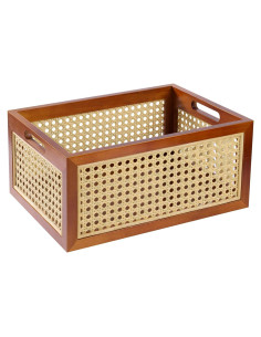 Cesta de Almacenamiento de Mimbre LaMorée 30x20x13 cm Bohemia