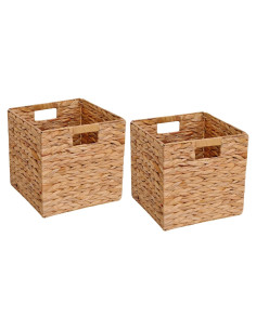 Cesta de Almacenamiento Plegable CXQCMUYE 30.48 cm Mimbre