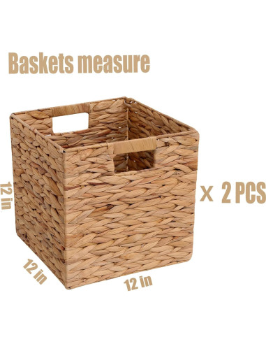 Cesta de Almacenamiento Plegable CXQCMUYE 30.48 cm Mimbre