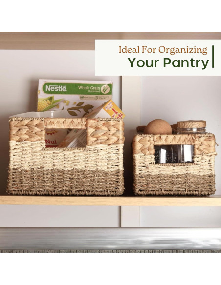 Juego de 3 Cestas de Almacenamiento Chi An Home - Jacinto de Agua Juego de 3 Cestas de Almacenamiento Chi An Home - Jacinto de Agua