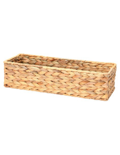 Cesta de Almacenamiento Rectangular Natural Household Essentials