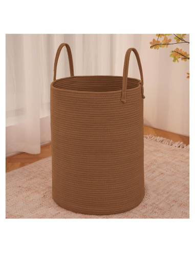 Cesta de lavandería grande 60L JMvicyroam yute dorado