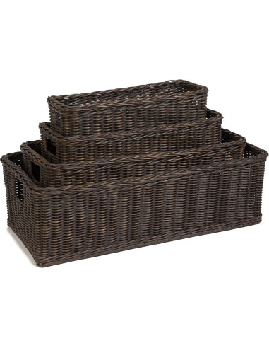 Canasta de Mimbre Grande La Dama de la Canasta 63.5x29.2 cm