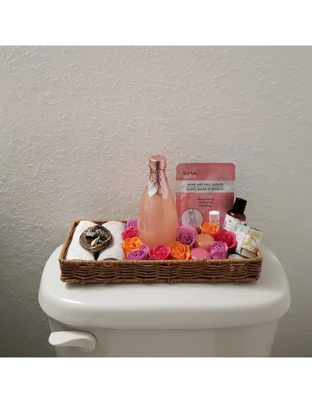 Bandeja de baño MODOGA de ratán imitado 35.1x13.5 cm