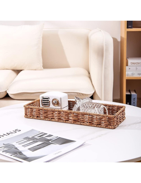 Bandeja de baño MODOGA de ratán imitado 35.1x13.5 cm