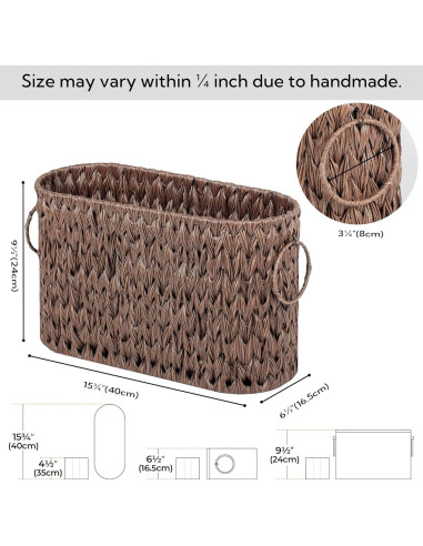 Canasta de Almacenamiento de Papel Higiénico GRANNY SAYS 6 Rollos