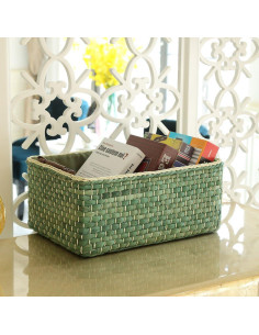 Conjunto de 3 Cestas de Almacenamiento KINGWILLOW Verde 2