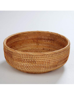 Canasta Redonda de Ratan Amololo 24.9 cm para Frutas y Alimentos 2