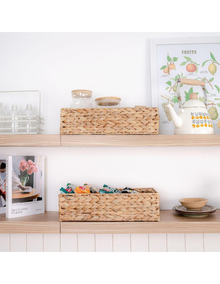 Juego de 3 Soportes de Papel Higiénico M4DECOR de Mimbre