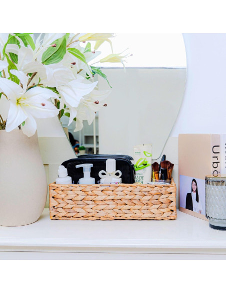 Juego de 3 Soportes de Papel Higiénico M4DECOR de Mimbre