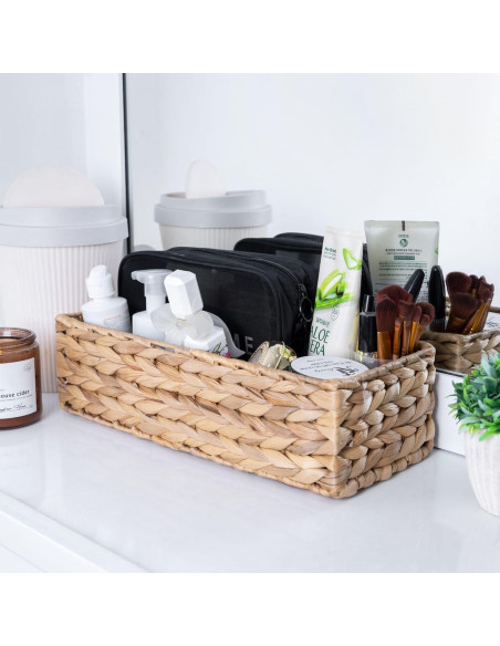 Juego de 3 Soportes de Papel Higiénico M4DECOR de Mimbre