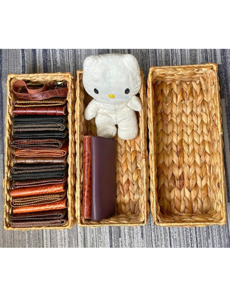 Juego de 3 Soportes de Papel Higiénico M4DECOR de Mimbre