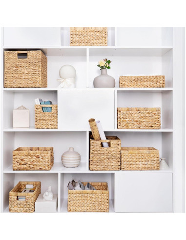 Juego de 3 Soportes de Papel Higiénico M4DECOR de Mimbre