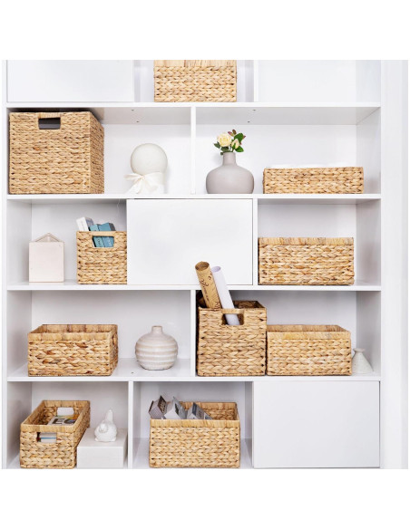 Juego de 3 Soportes de Papel Higiénico M4DECOR de Mimbre