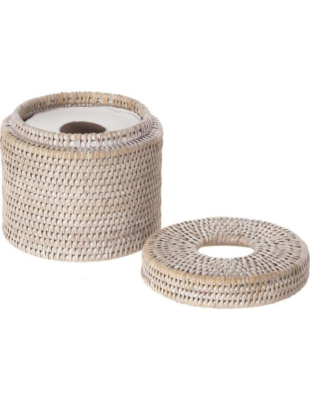 Cubierta de Rollo de Papel Higiénico Kouboo Lavado Blanco