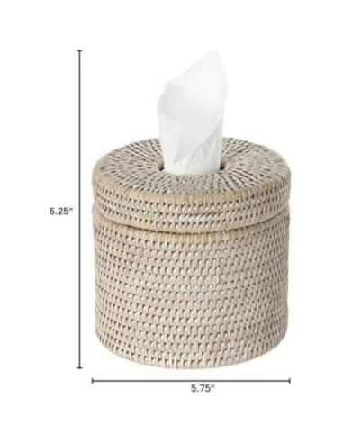 Cubierta de Rollo de Papel Higiénico Kouboo Lavado Blanco