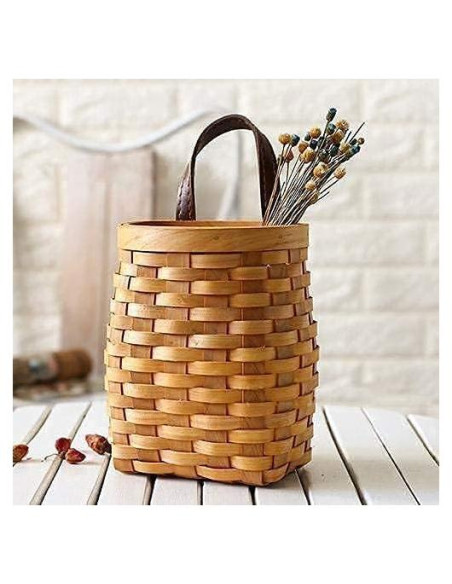 Cesta de Mimbre Colgante Koolouispoper 31.75x24.13cm Rústica