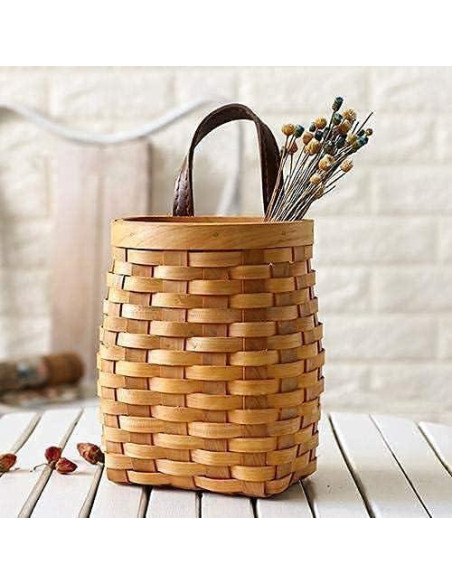 Cesta de Mimbre Colgante Koolouispoper 31.75x24.13cm Rústica