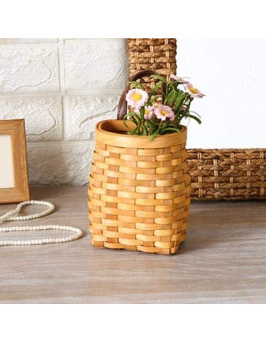 Cesta de Mimbre Colgante Koolouispoper 31.75x24.13cm Rústica