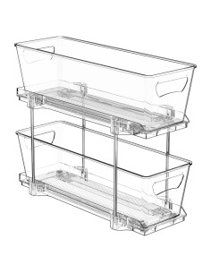 Organizador de Cajón 2 Niveles Simple Houseware Transparente