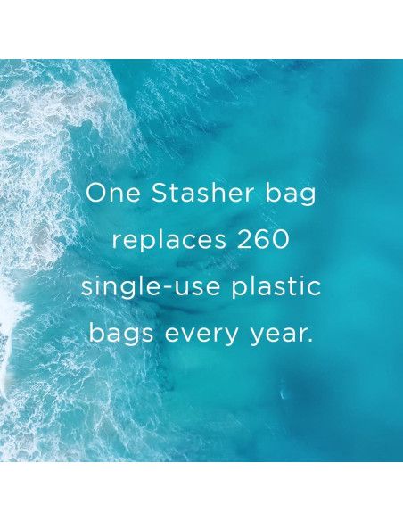 Bolsa de Silicona Reutilizable Stasher Mega Aqua 3L