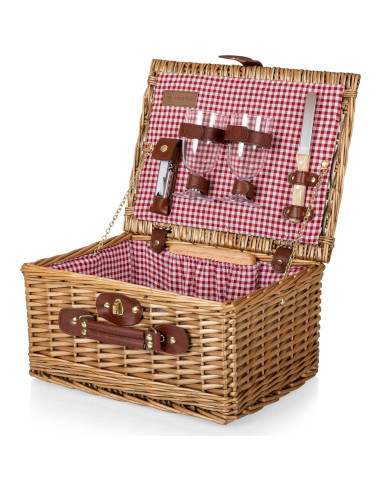 Cesta de Picnic Clásica de Vino y Queso PICNIC TIME 36.8x27.9cm