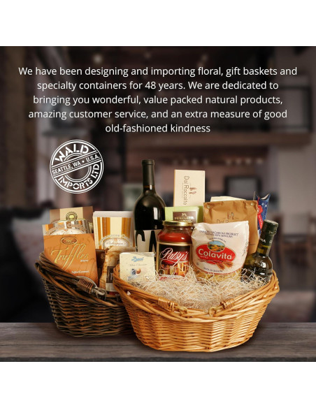 Canasta de Mimbre Mediana Wald Imports - Color Marrón Oscuro Canasta de Mimbre Mediana Wald Imports - Color Marrón Oscuro