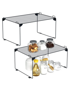 Organizador de Estantes Apilables Neudeco - 2 Unidades de Malla Metálica 43x20x30cm
