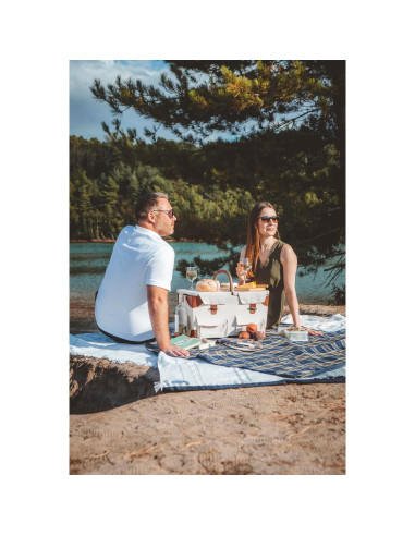 Cesta de Picnic Deluxe Pioneer PICNIC TIME con Manta 51x31.75 cm