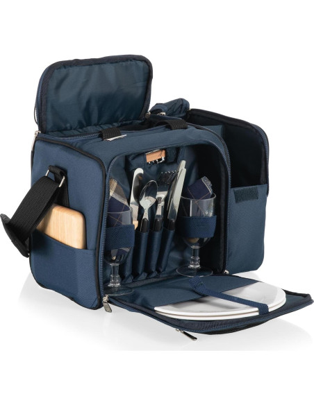Cesta de Picnic Malibu Cooler PICNIC TIME para 2, Azul Marino
