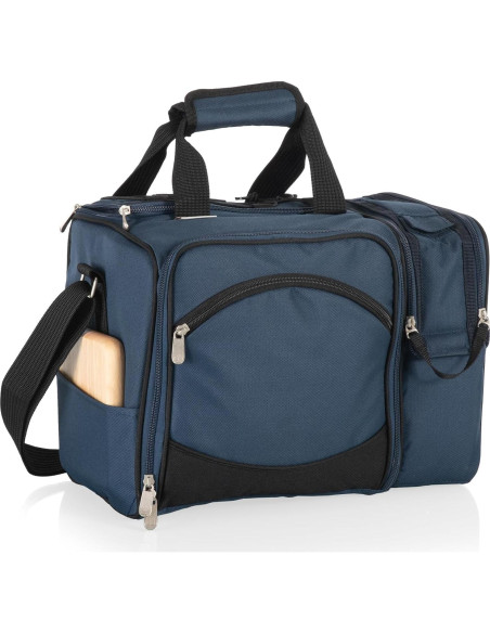 Cesta de Picnic Malibu Cooler PICNIC TIME para 2, Azul Marino