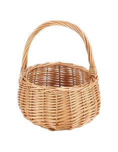 Cesta de Mimbre CARMELIT para Picnic y Decoración 18x21cm
