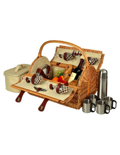 Cesta de Picnic de Mimbre Picnic at Ascot para 4 Personas